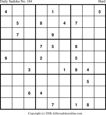 Killer Sudoku for 9/9/2008