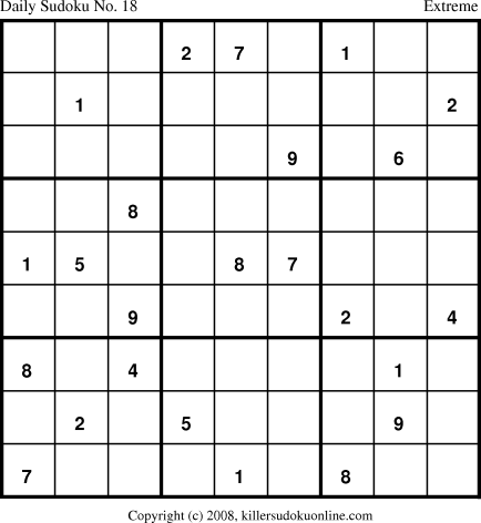 Killer Sudoku for 3/27/2008