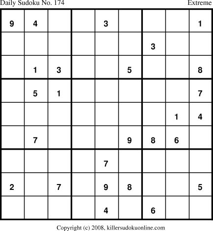 Killer Sudoku for 8/30/2008