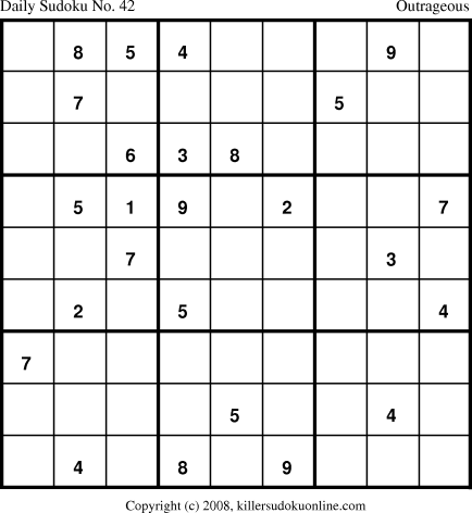 Killer Sudoku for 4/20/2008