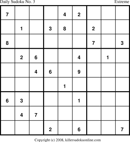 Killer Sudoku for 3/12/2008