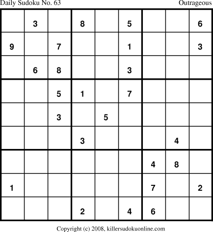 Killer Sudoku for 5/11/2008