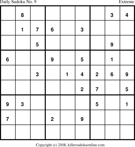 Killer Sudoku for 3/18/2008