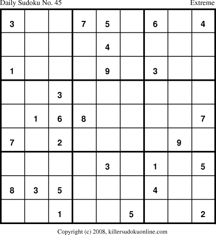 Killer Sudoku for 4/23/2008