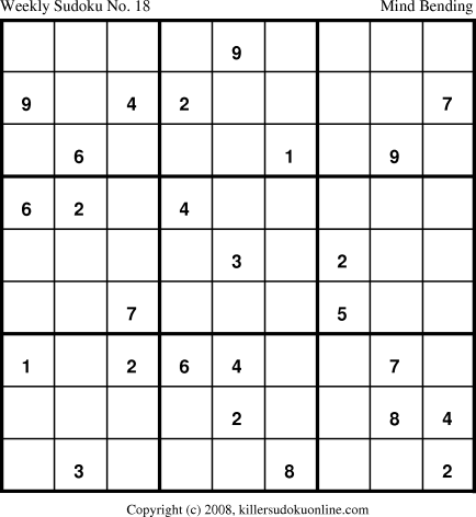 Killer Sudoku for 7/7/2008