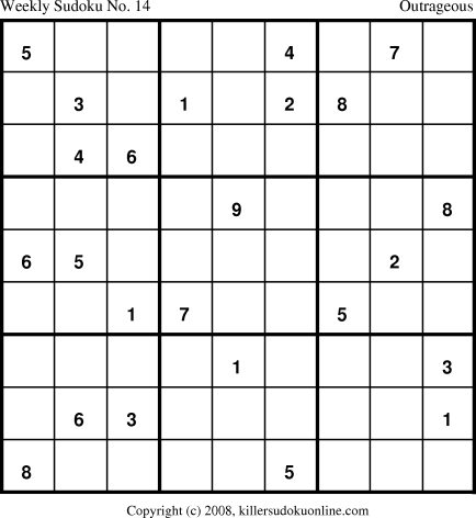 Killer Sudoku for 6/9/2008
