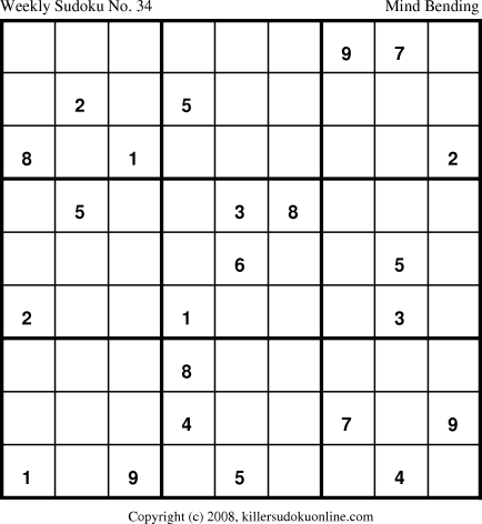 Killer Sudoku for 10/27/2008