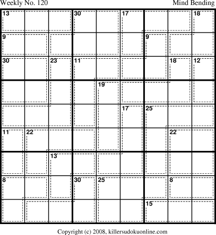 Killer Sudoku for 4/21/2008