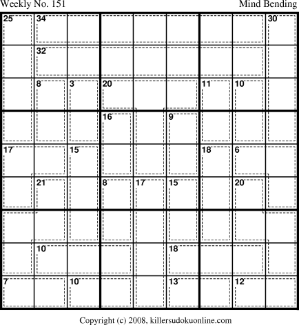 Killer Sudoku for 11/24/2008