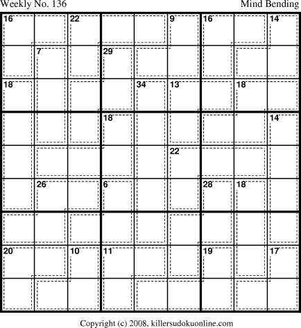 Killer Sudoku for 8/11/2008