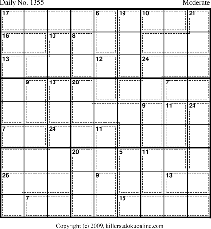 Killer Sudoku for 9/8/2009