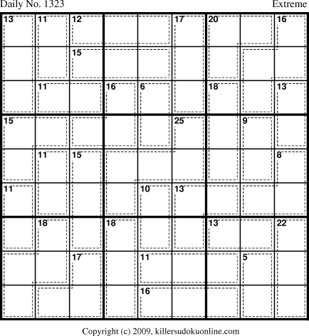 Killer Sudoku for 8/7/2009