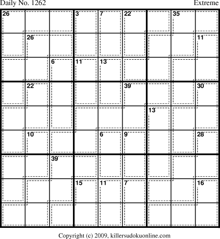 Killer Sudoku for 6/7/2009