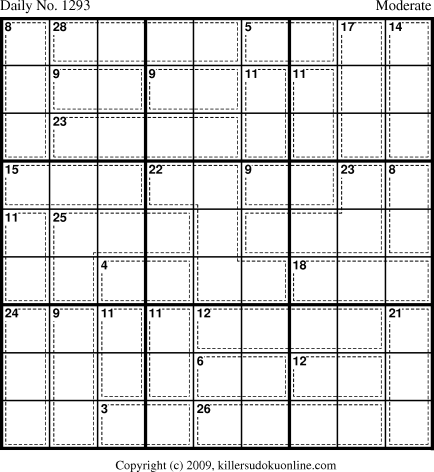 Killer Sudoku for 7/8/2009