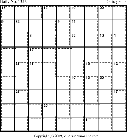 Killer Sudoku for 9/5/2009
