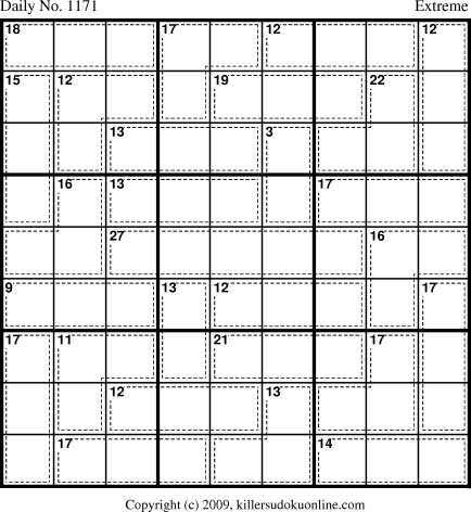 Killer Sudoku for 3/8/2009
