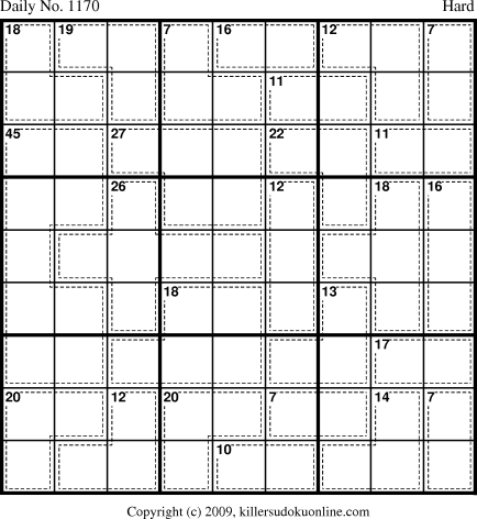 Killer Sudoku for 3/7/2009