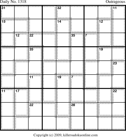 Killer Sudoku for 8/2/2009