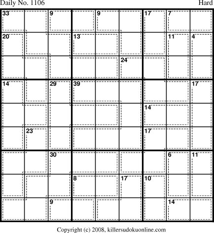 Killer Sudoku for 1/2/2009