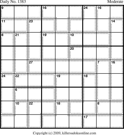 Killer Sudoku for 10/6/2009