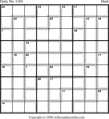 Killer Sudoku for 3/21/2009