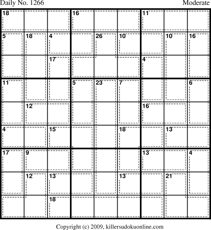 Killer Sudoku for 6/11/2009