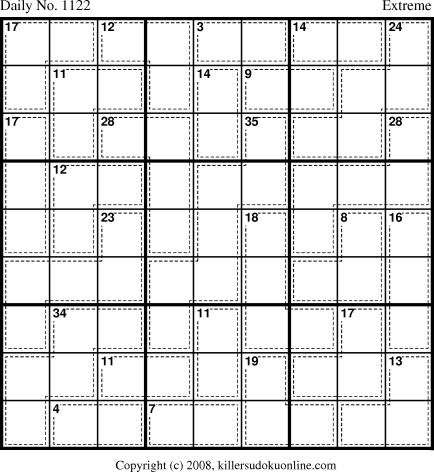 Killer Sudoku for 1/18/2009