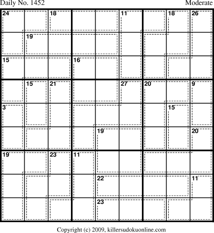 Killer Sudoku for 12/9/2009