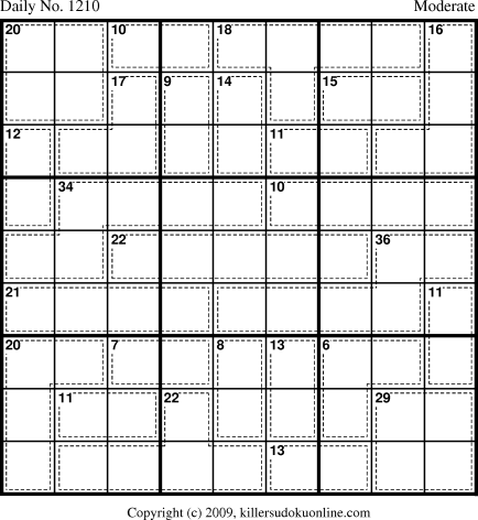 Killer Sudoku for 4/16/2009