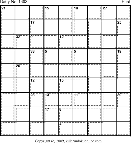 Killer Sudoku for 7/23/2009