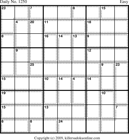 Killer Sudoku for 5/26/2009