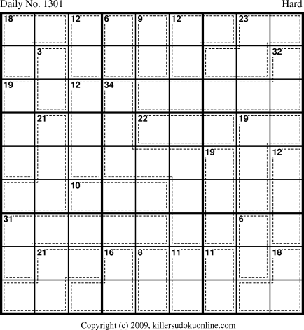 Killer Sudoku for 7/16/2009