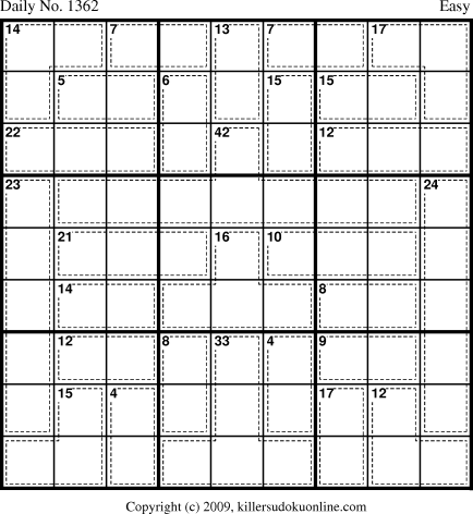 Killer Sudoku for 9/15/2009