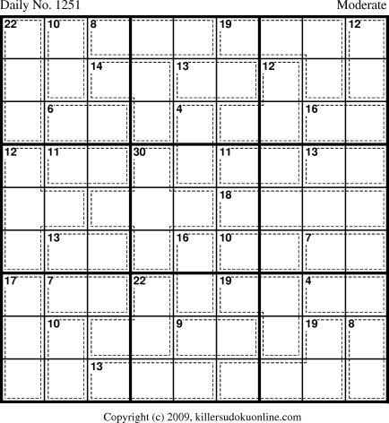 Killer Sudoku for 5/27/2009