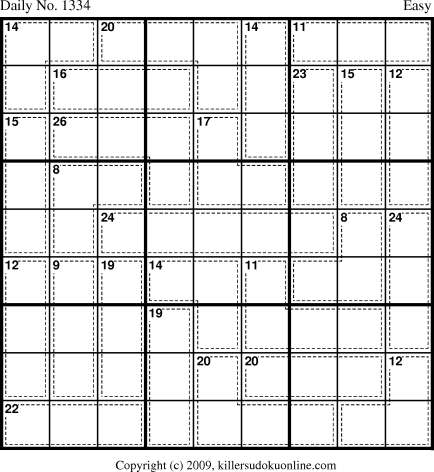 Killer Sudoku for 8/18/2009
