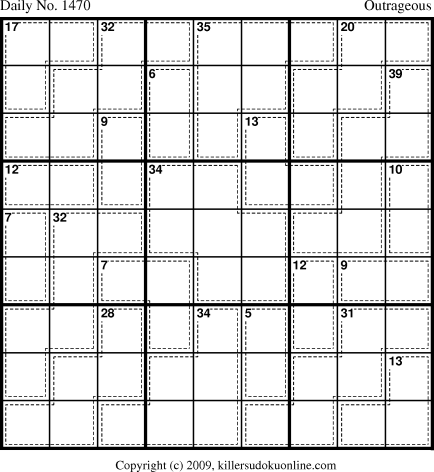 Killer Sudoku for 12/27/2009
