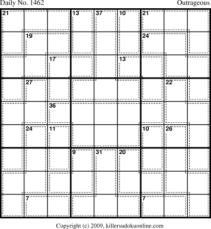 Killer Sudoku for 12/19/2009
