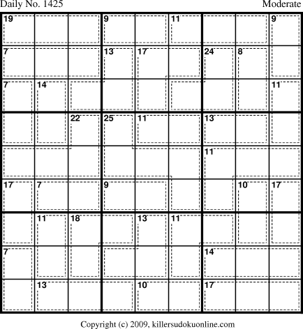Killer Sudoku for 11/12/2009