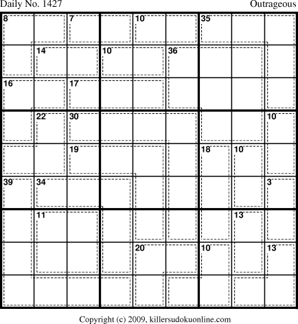 Killer Sudoku for 11/14/2009