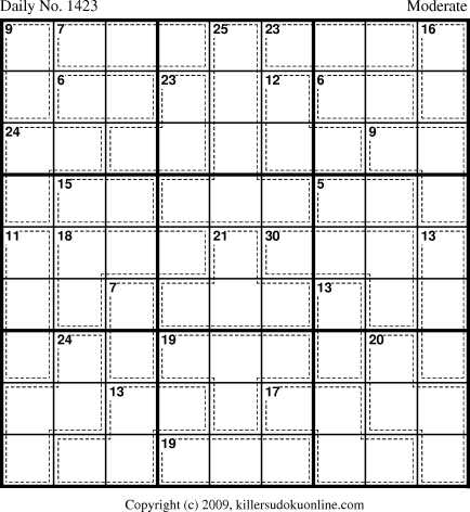 Killer Sudoku for 11/10/2009