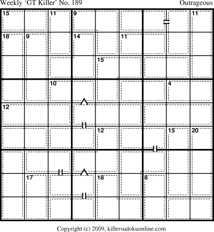 Killer Sudoku for 11/23/2009
