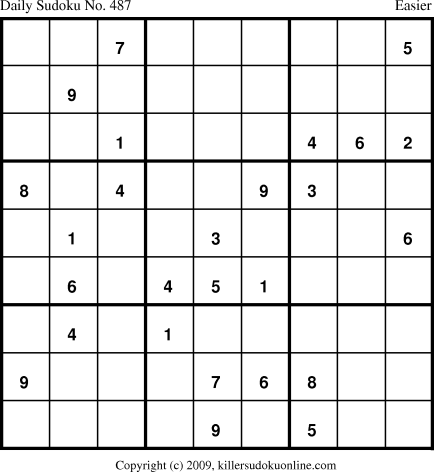 Killer Sudoku for 7/8/2009