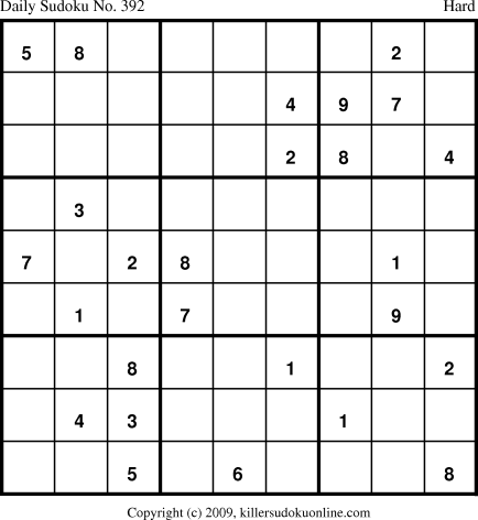 Killer Sudoku for 4/4/2009