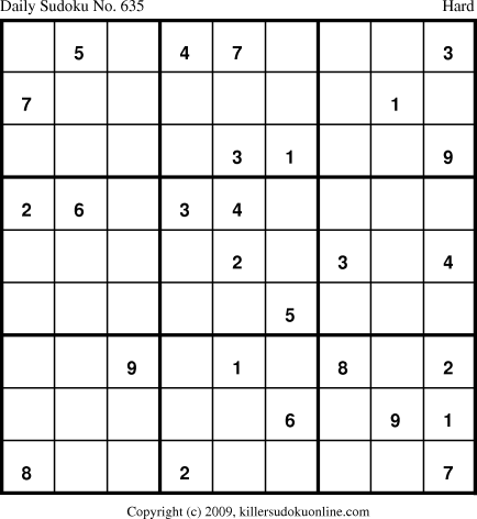 Killer Sudoku for 11/28/2009
