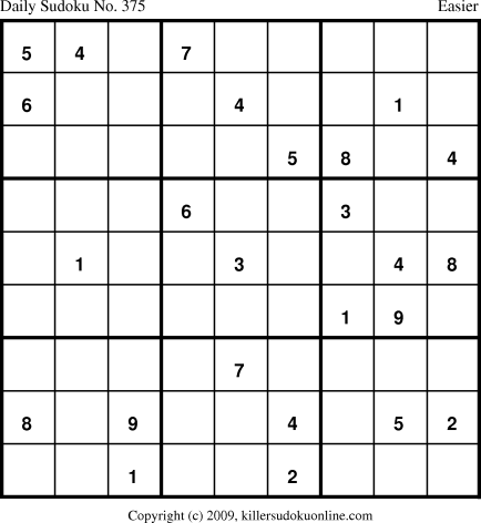 Killer Sudoku for 3/18/2009