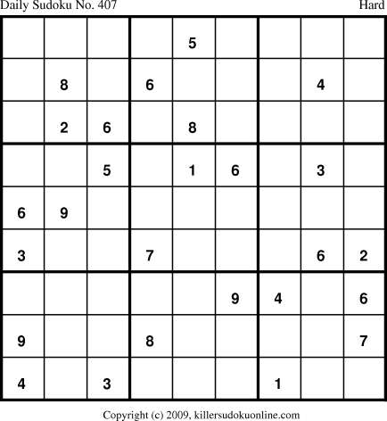 Killer Sudoku for 4/19/2009