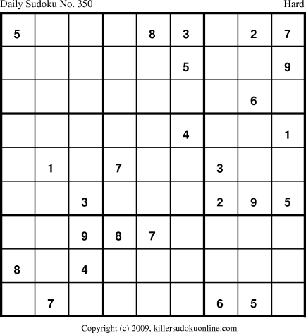 Killer Sudoku for 2/21/2009