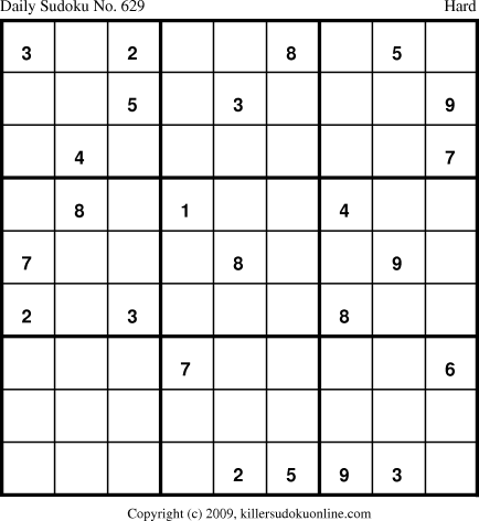 Killer Sudoku for 11/22/2009