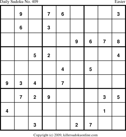 Killer Sudoku for 4/21/2009