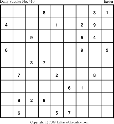 Killer Sudoku for 4/22/2009